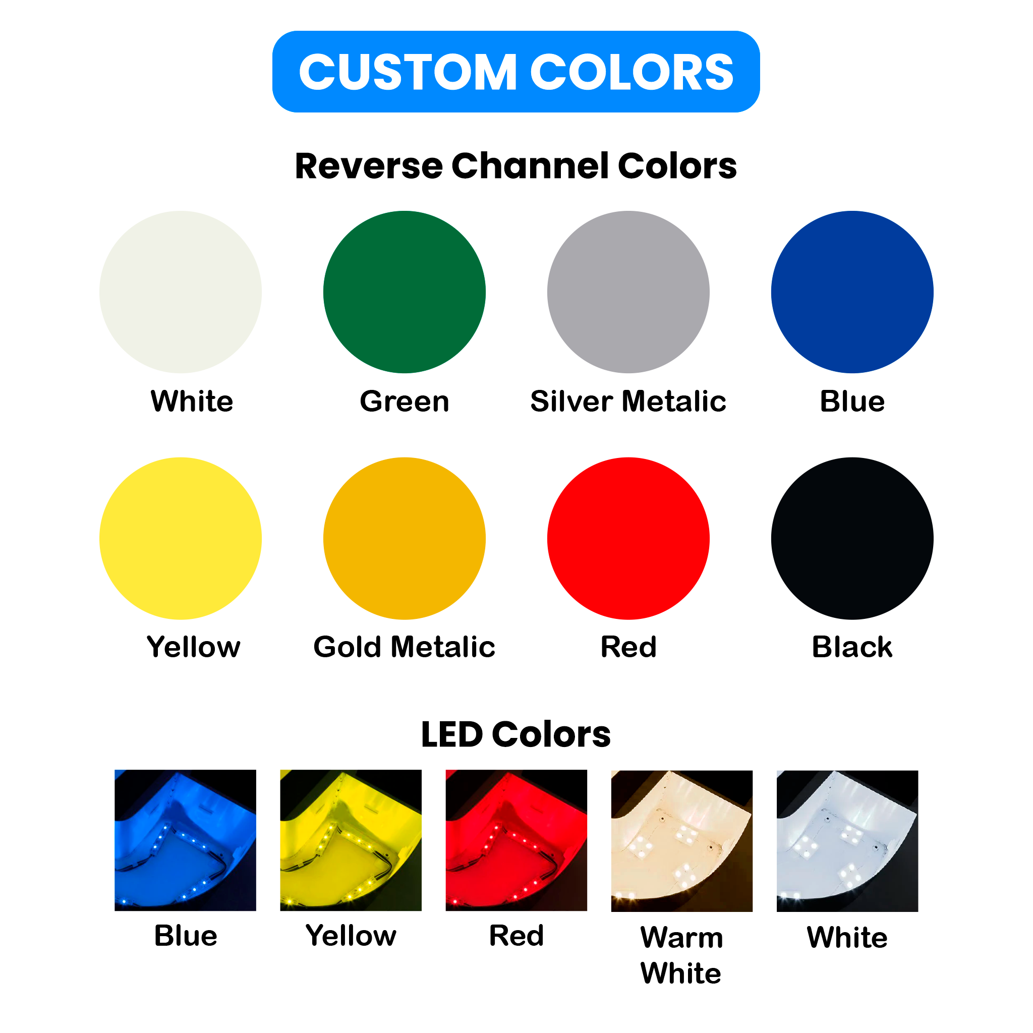 Reverse Channel Letters– Reyes Whole sale